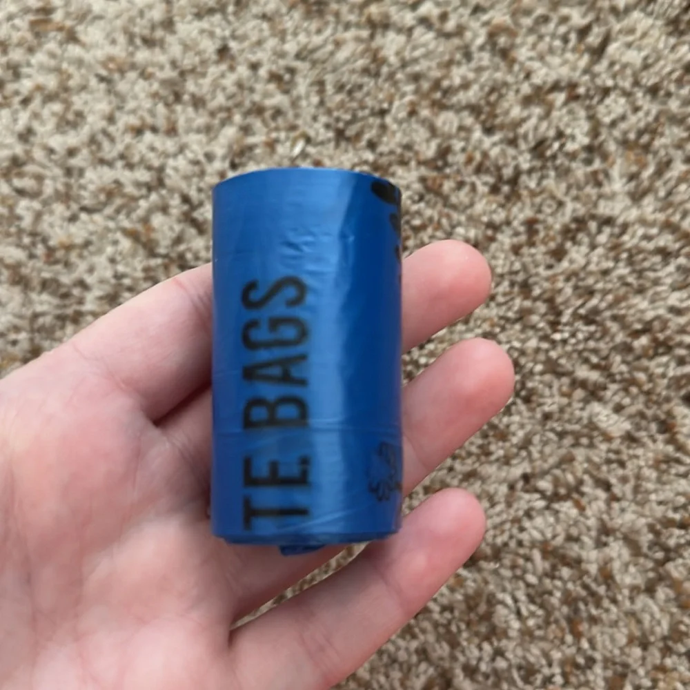 2 rolls of pet waste bags